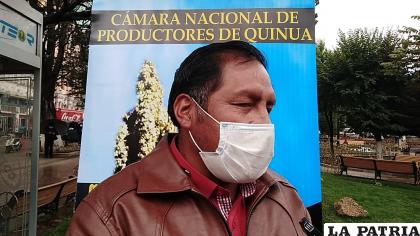 Noel Ramírez, ejecutivo de la Cámara Nacional de Productores de Quinua /LA PATRIA