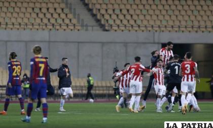 Festejo de los integrantes del Athletic /as.com