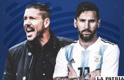 Los argentinos, Diego Simeone y Lionel Messi, considerados los mejores del mundo /conmebol.com