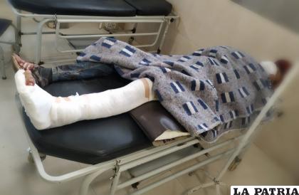 El adolescente sufrió una fractura de tibia y peroné en la pierna izquierda /LA PATRIA