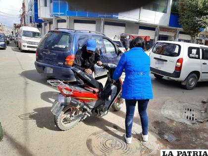 La calle donde sucedió la colisión de los motorizados /LA PATRIA