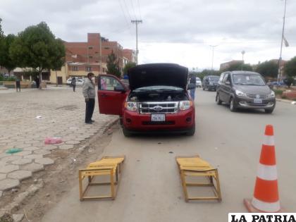 Punto de inspección técnica vehicular cerca de la ex Terminal de Autobuses /LA PATRIA