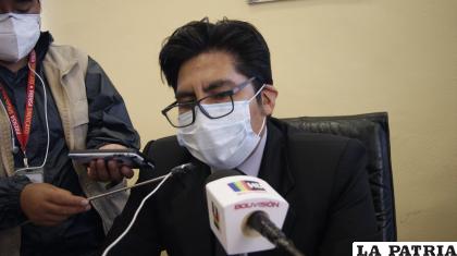 El fiscal Álvarez contó que no se reportan casos positivos en el Ministerio Público /LA PATRIA
