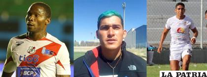 Los futbolistas Henry Alaca, Henry Justiniano y Carlos Zabala, quieren jugar en San José /LA PATRIA