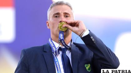 Defensa y Justicia logra su primer título internacional de la mano de Hernán Crespo /primicias.ec