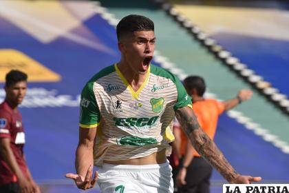 Adonis Frías fue autor del primer gol de Defensa y Justicia /ole.com