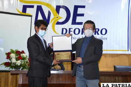 Reconocimiento a ENDE DeOruro S.A. por los 100 años de vida institucional /ENDE