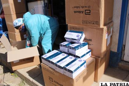 Llegada del tercer lote de pruebas antígeno nasal /LA PATRIA