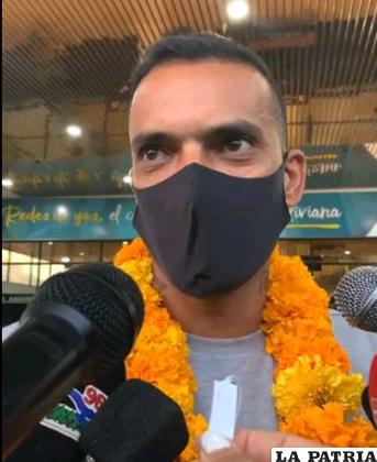 William Ferreira, llegó ayer a Tarija con la esperanza de volver a ser goleador /RR.SS.