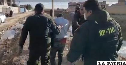 Uniformados del “verde olivo” rescataron al antisocial /LA PATRIA