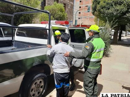 El protagonista fue trasladado a dependencias de Tránsito /LA PATRIA