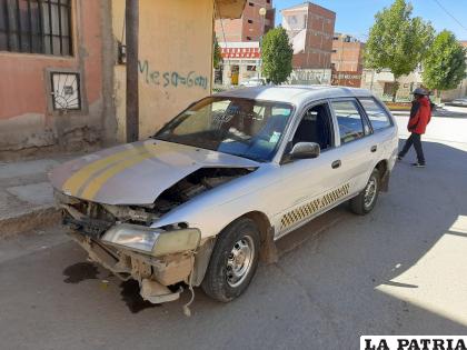 El vehículo registró daños de mucha cuantía /LA PATRIA