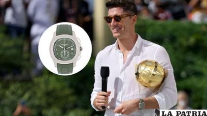 Lewandowski luce su reloj valorado en 200 mil euros /as.com