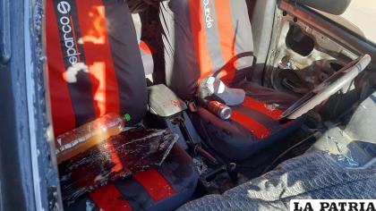 Se halló cerveza en el interior del carro siniestrado /LA PATRIA