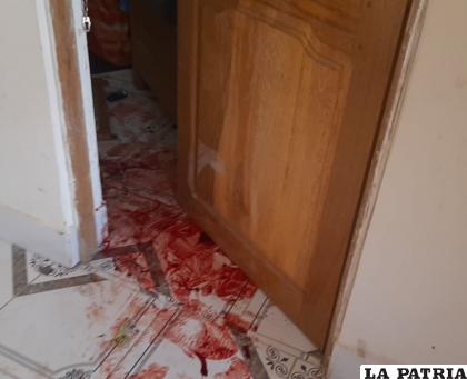 La sangre esparcida en uno de los cuartos /LA PATRIA