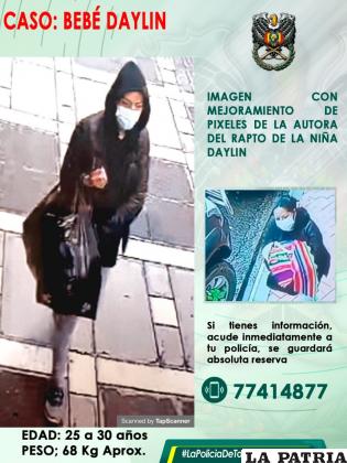La imagen de la raptora /Policía boliviana