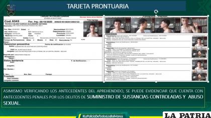 Alejandro tiene antecedentes por narcotráfico y abuso sexual 
 /la patria