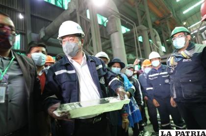 Acto de entrega de Planta de Oxígeno e inauguración del Cristalizador 5 de mineral /Viceministerio de Comunicación