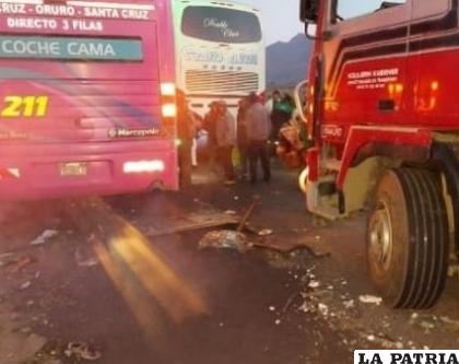 El siniestro vial se produjo en la carretera Oruro- Potosí /Cortesía