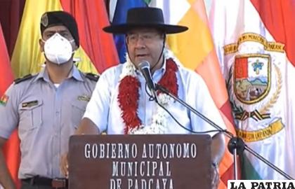 Arce aseveró que es importante debatir esos planes para trabajar de manera conjunta con el Gobierno / Captura / Erbol