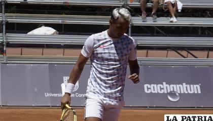 Hugo Dellien tenista boliviano que participa en el Challenger de Concepción /Hugo Dellien