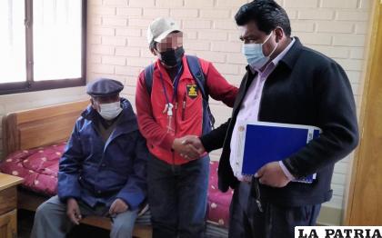 El adulto mayor fue entregado a su único familiar / DIO