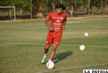 Martins la esperanza goleadora, la Verde cerró prácticas ayer en Barinas /FBF
