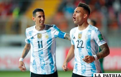 Ángel Di María y Lautaro Martínez le dieron el triunfo a Argentina/ole.com