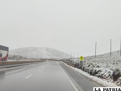 La nevada empezó a calmar aproximadamente al mediodía /Abc