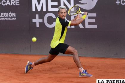 Hugo Dellien ganó el primer set, pero no pudo en el segundo y tercero /Walt Challap