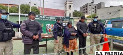 Los tres sindicados fueron remitidos al Ministerio Público /LA PATRIA