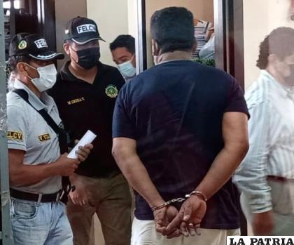 El implicado fue enviado a la cárcel con detención preventiva /Fiscalía