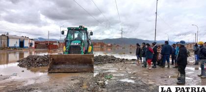 Inundaciones en el Distrito 4 /FEDJUVE