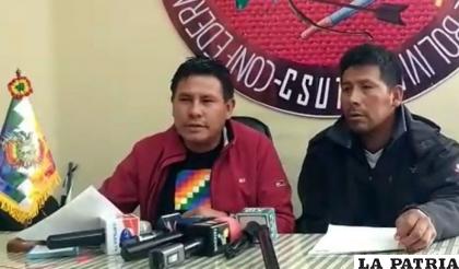 El secretario de relaciones de la Csutcb, Omar Ramírez /ANF