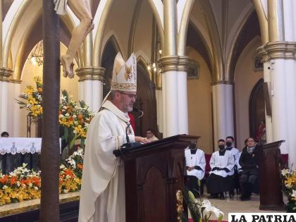 Obispo de la Diócesis de Oruro, Monseñor Cristóbal Bialasik /LA PATRIA