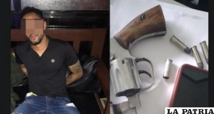 El arma de fuego fue secuestrado por las fuerzas del orden /Eduardo del Castillo
