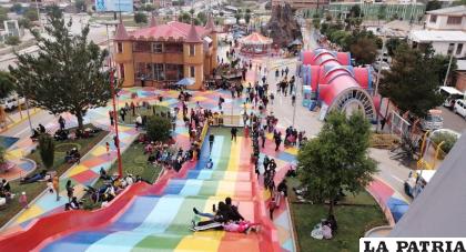 El Parque inti Raymi albergó a gran cantidad de niños el domingo y lunes de feriado /LA PATRIA 