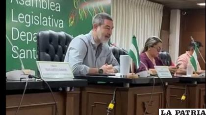 Sesión de la Asamblea Legislativa Departamental de Santa Cruz 
/ RR.SS.