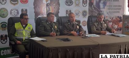 En el Salón de Banderas, se informó sobre los resultados del plan por las fiestas de fin de año /LA PATRIA
