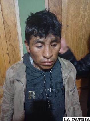 El autor del feminicidio en Llallagua fue capturado en el cementerio /Policía 
