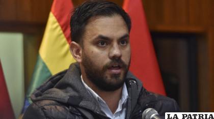 El ministro de Gobierno, Eduardo Del Castillo /APG