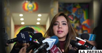 La viceministra de Comunicación, Gabriela Alcón 
/ Archivo Internet
