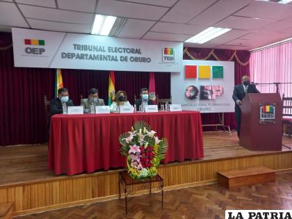 El acto de inauguración del año electoral 2023 se desarrolló en todo el país simultáneamente/LA PATRIA
