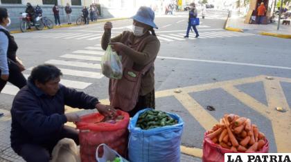 Los productos de Huayña Pasto abastecen los mercados orureños /LA PATRIA Archivo