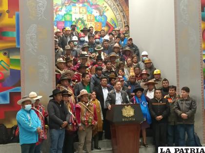 La conferencia de prensa ofrecida por el Pacto de Unidad /LA PATRIA