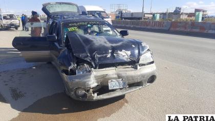 Reportaron daños materiales en el taxi /LA PATRIA