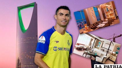 Cristiano Ronaldo goza de todas las comodidades en el hotel Mrsool Park /infobae.com