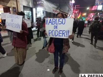 La marcha del Mas también fue en respaldo al gobierno de Luis Arce /LA PATRIA