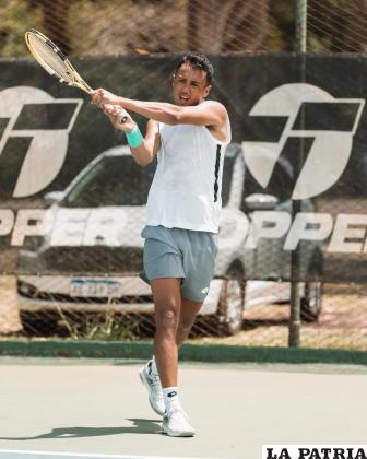 Hugo Dellien esta semana ha estado entrenando en la sede del certamen /Hugo Dellien
