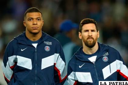 Mabappé y Messi se reencontraron este jueves en los entrenamientos del PSG /infobae.com